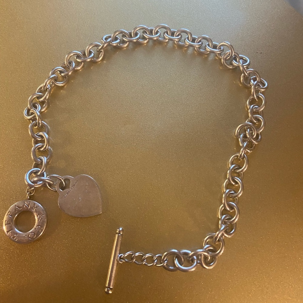 Tiffany toggle heart necklace. 100% authentic.
